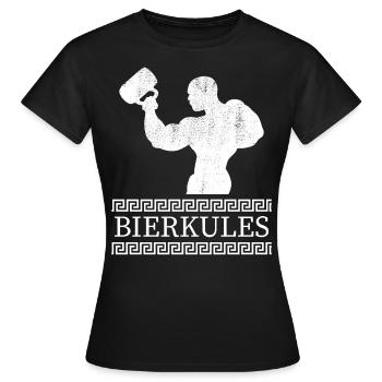 Herren Bierkules Biercules - Frauen T-Shirt - Schwarz - Vorne - AI Model Female 172 dark (172cm)