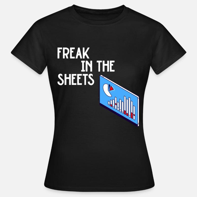 Freak In The Sheets Excel - Women's T-Shirt - black
