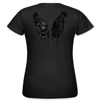 Angelwings,Wings,Dark,Colorful,Darkangel, Gothic,Lion - T-shirt Femme - noir - Dos - AI Model Female 172 dark (172cm)