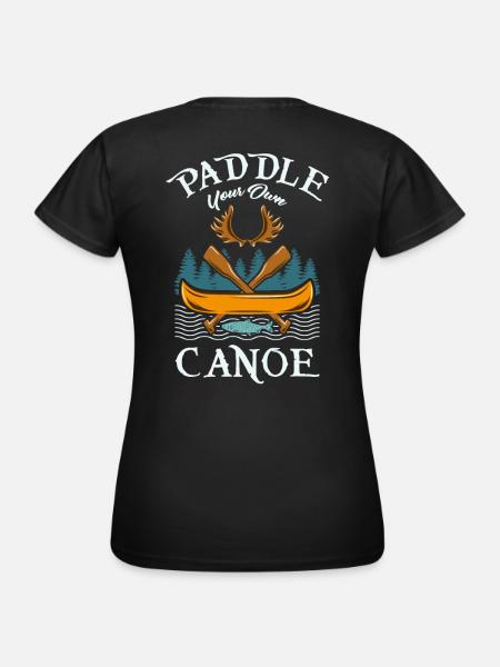 Kanu Kanufahren Kanutour - Frauen T-Shirt - Schwarz