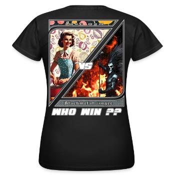 Duel Retro Metal Moderne - T-shirt Femme - noir - Dos - AI Model Female 172 dark (172cm)