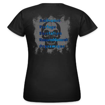 T-Shirt APERO Metal Festival - Women's T-Shirt - black - Back - AI Model Female 172 dark (172cm)
