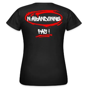 Humorvoller Slogan gegen die Krankheit - Frauen T-Shirt - Schwarz - Hinten - AI Model Female 172 dark (172cm)