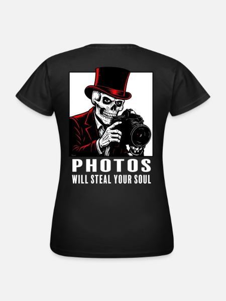 photos_steal_soul_white - Frauen T-Shirt - Schwarz