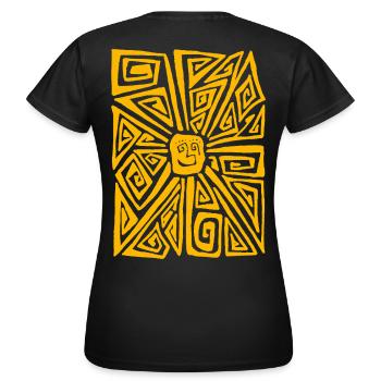 STRANGE SUN  - T-shirt Femme - noir - Dos - AI Model Female 172 dark (172cm)