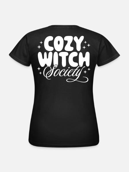 Kuschelige Hexen-Gesellschaft - Frauen T-Shirt - Schwarz