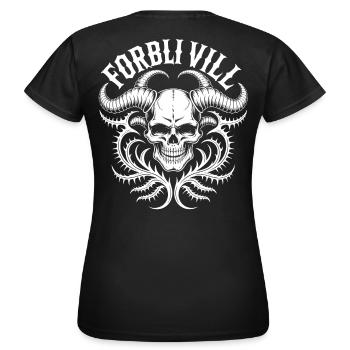 Gorblin Villa Schädel - Frauen T-Shirt - Schwarz - Hinten - AI Model Female 172 dark (172cm)