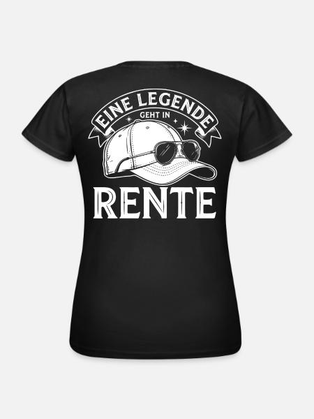 Rente Legende: Helm mit Sonnenbrille - Frauen T-Shirt - Schwarz