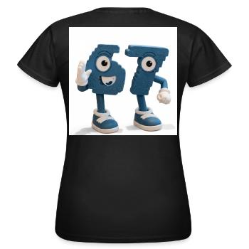 sixseven - Frauen T-Shirt - Schwarz - Hinten - AI Model Female 172 dark (172cm)