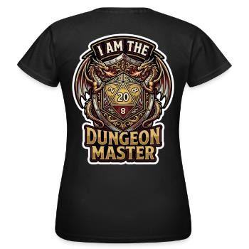 Je suis le maître du jeu Dragon D20 Art - T-shirt Femme - noir - Dos - AI Model Female 172 dark (172cm)