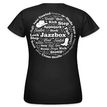Fan de danse en ligne - T-shirt Femme - noir - Dos - AI Model Female 172 dark (172cm)