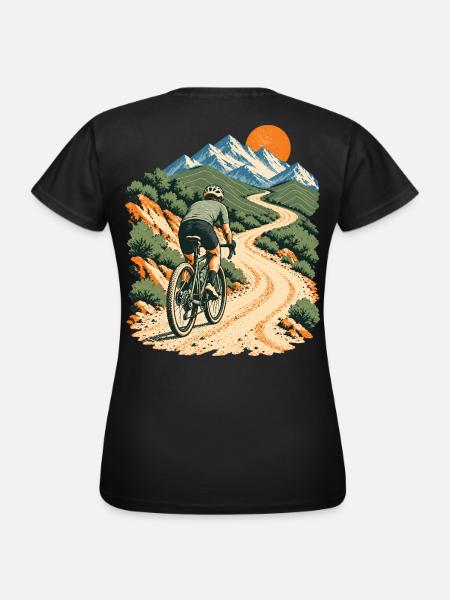 Gravel Abenteuer - Frauen T-Shirt - Schwarz