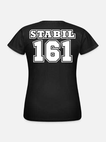 STABIL 161 - FOOTBALL - Frauen T-Shirt - Schwarz