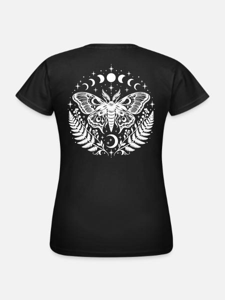Mondschmetterling - Frauen T-Shirt - Schwarz