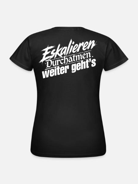 Ruhe Bewahren - Frauen T-Shirt - Schwarz