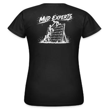 Mud Masters / Experts - Obstacle Wall - Women's T-Shirt - black - Back - AI Model Female 172 dark (172cm)