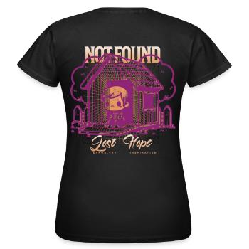 Erreur 404_ Motivation introuvable - T-shirt Femme - noir - Dos - AI Model Female 172 dark (172cm)