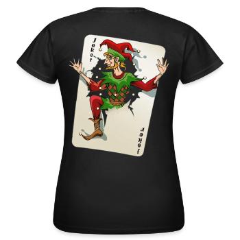 JOKER - Women's T-Shirt - black - Back - AI Model Female 172 dark (172cm)