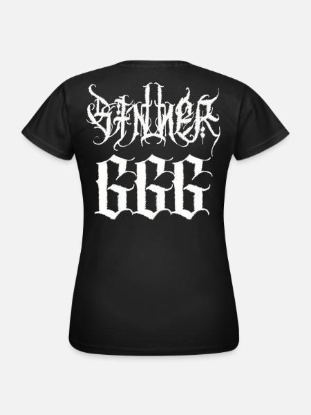 SINNER 666 - Frauen T-Shirt - Schwarz