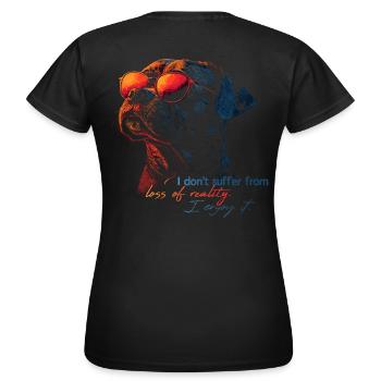 i don't suffer - Frauen T-Shirt - Schwarz - Hinten - AI Model Female 172 dark (172cm)
