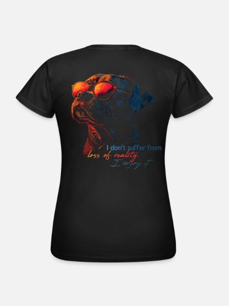 i don't suffer - Frauen T-Shirt - Schwarz