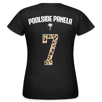 Holiday Name Jersey #7 - Women's T-Shirt - black - Back - AI Model Female 172 dark (172cm)