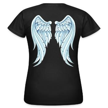 Angelwings drôle idée cadeau Ailes d’ange - T-shirt Femme - noir - Dos - AI Model Female 172 dark (172cm)