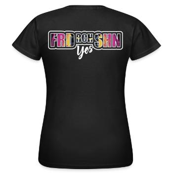 Fierté de la liberté City collage - T-shirt Femme - noir - Dos - AI Model Female 172 dark (172cm)