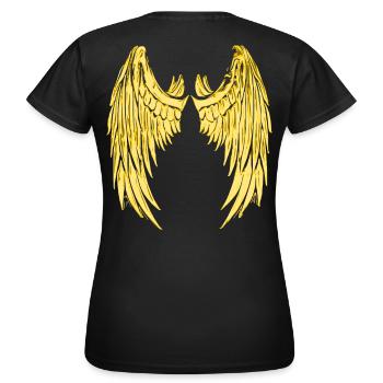 2reborn Angel Wings Engel Fluegel Himmel Hoelle ge - Frauen T-Shirt - Schwarz - Hinten - AI Model Female 172 dark (172cm)
