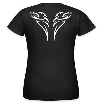 tattoo 2 - T-shirt Femme - noir - Dos - AI Model Female 172 dark (172cm)