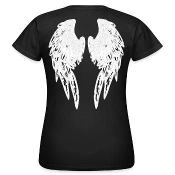 2reborn Angelwings Ange Aile Ange Devil wh II - T-shirt Femme - noir - Dos - AI Model Female 172 dark (172cm)
