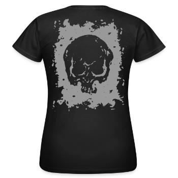 2reborn Skull Head Totenkopf Tot Died Freidhof - Frauen T-Shirt - Schwarz - Hinten - AI Model Female 172 dark (172cm)