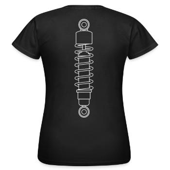 Shock absorber - Women's T-Shirt - black - Back - AI Model Female 172 dark (172cm)