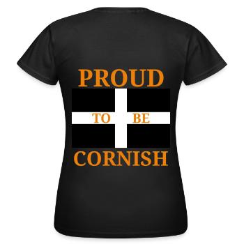Cornish fier - T-shirt Femme - noir - Dos - AI Model Female 172 dark (172cm)