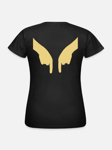 Beachvolleyball Handzeichen - Frauen T-Shirt - Schwarz
