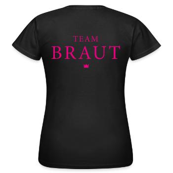 Team Braut - Frauen T-Shirt - Schwarz - Hinten - AI Model Female 172 dark (172cm)