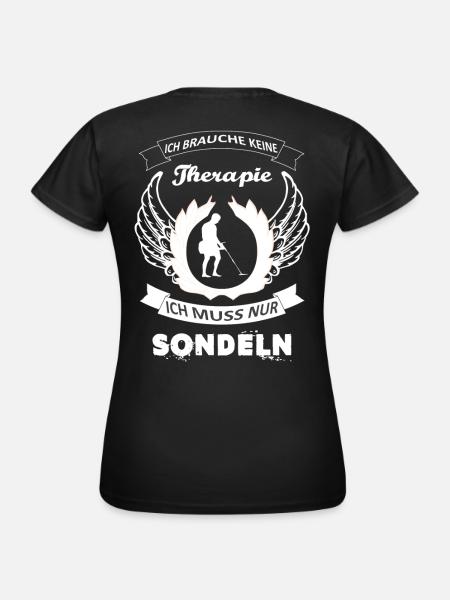 Sondeln Metalldetektor - Frauen T-Shirt - Schwarz