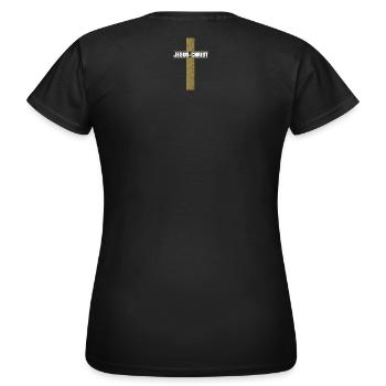 Jesus-Christ - T-shirt Femme - noir - Dos - AI Model Female 172 dark (172cm)