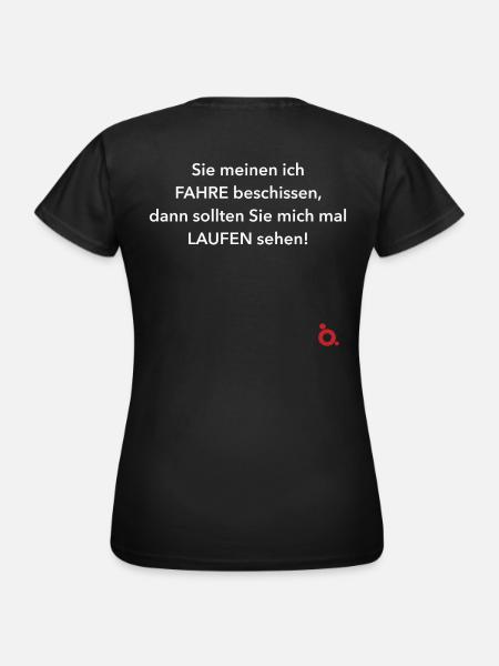 Fahren - Laufen weiss - Frauen T-Shirt - Schwarz