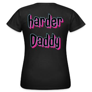 Harder Daddy 2 - Women's T-Shirt - black - Back - AI Model Female 172 dark (172cm)