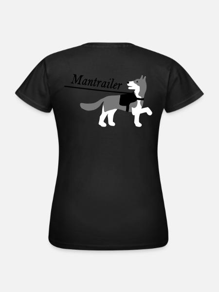 Mantrailer vektor - Frauen T-Shirt - Schwarz