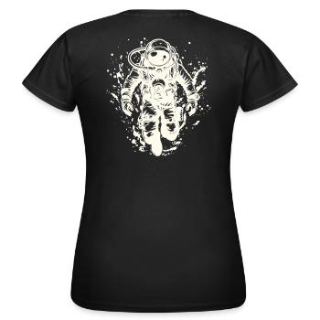 Diving Scuba Cave Diving Certification - Women's T-Shirt - black - Back - AI Model Female 172 dark (172cm)