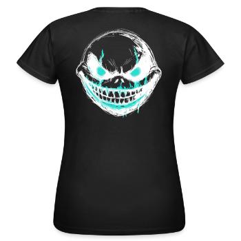 Attention vif - créature monstre - T-shirt Femme - noir - Dos - AI Model Female 172 dark (172cm)