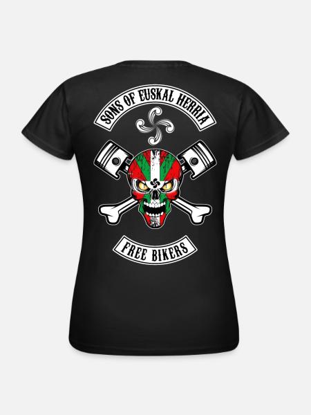Basques Free Bikers - T-shirt Femme - noir