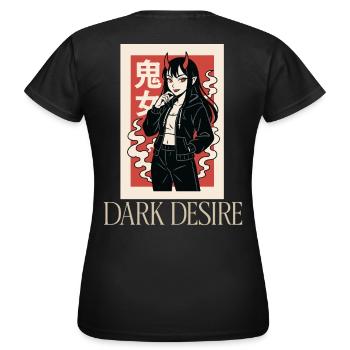 DÉSIR SOMBRE - T-shirt Femme - noir - Dos - AI Model Female 172 dark (172cm)