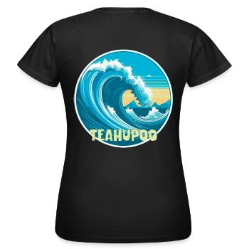 Teahupoo - T-shirt Femme - noir - Dos - AI Model Female 172 dark (172cm)
