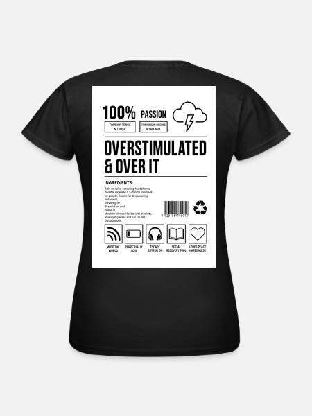 par-dessus - T-shirt Femme - noir