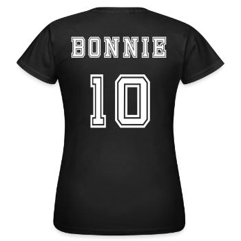 Bonnie 10 Motif Complémentaire Pour Couples - T-shirt Femme - noir - Dos - AI Model Female 172 dark (172cm)