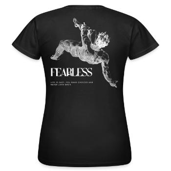 Fearless - Women's T-Shirt - black - Back - AI Model Female 172 dark (172cm)