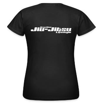Brazilian Jiu-Jitsu Lifestyle - Frauen T-Shirt - Schwarz - Hinten - AI Model Female 172 dark (172cm)